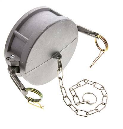 Camlock DN 90 (4'') Aluminium Coupling End Cap Type DC MIL-C-27487