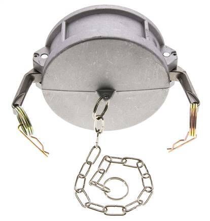 Camlock DN 90 (4'') Aluminium Coupling End Cap Type DC MIL-C-27487