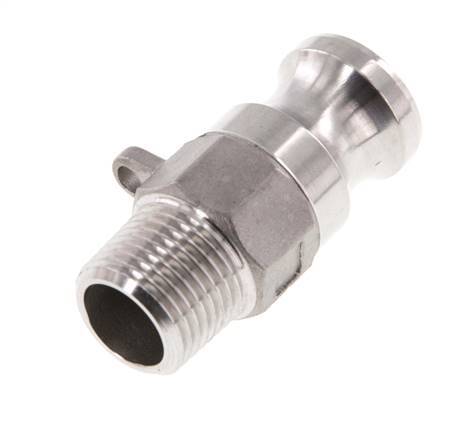 Camlock DN 15 (1/2'') Stainless Steel Coupling R 1/2'' Male Thread Type F MIL-C-27487