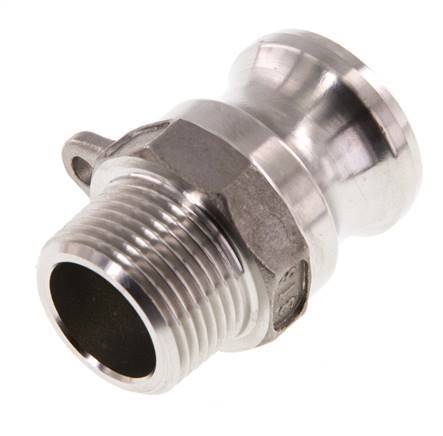 Camlock DN 20 (3/4'') Stainless Steel Coupling R 3/4'' Male Thread Type F MIL-C-27487