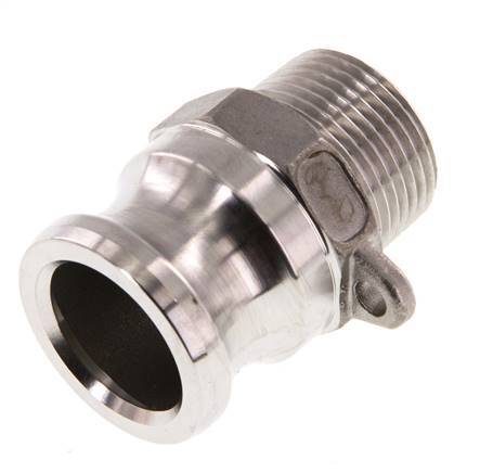 Camlock DN 20 (3/4'') Stainless Steel Coupling R 3/4'' Male Thread Type F MIL-C-27487