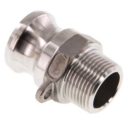 Camlock DN 20 (3/4'') Stainless Steel Coupling R 3/4'' Male Thread Type F MIL-C-27487