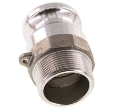 Camlock DN 40 (1 1/2'') Stainless Steel Coupling R 1 1/2'' Male Thread Type F MIL-C-27487