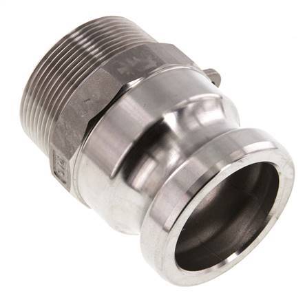 Camlock DN 50 (2'') Stainless Steel Coupling R 2'' Male Thread Type F MIL-C-27487
