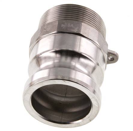 Camlock DN 50 (2'') Stainless Steel Coupling R 2'' Male Thread Type F MIL-C-27487