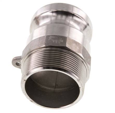 Camlock DN 50 (2'') Stainless Steel Coupling R 2'' Male Thread Type F MIL-C-27487