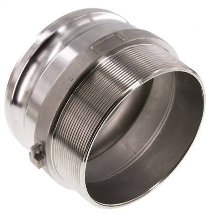 Camlock DN 120 (5'') Stainless Steel Coupling R 5'' Male Thread Type F MIL-C-27487
