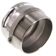 Camlock DN 120 (5'') Stainless Steel Coupling R 5'' Male Thread Type F MIL-C-27487