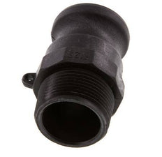 Camlock DN 32 (1 1/4'') Polypropylene Coupling R 1 1/4'' Male Thread Type F MIL-C-27487