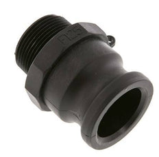Camlock DN 40 (1 1/2'') Polypropylene Coupling R 1 1/4'' Male Thread Type F MIL-C-27487 [2 Pieces]