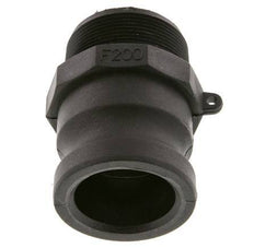 Camlock DN 50 (2'') Polypropylene Coupling R 2'' Male Thread Type F MIL-C-27487