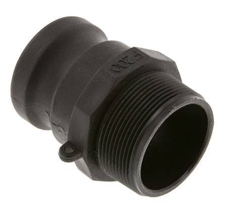 Camlock DN 50 (2'') Polypropylene Coupling R 2'' Male Thread Type F MIL-C-27487