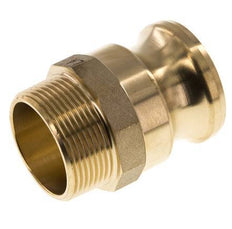 Camlock DN 40 (1 1/2'') Brass Coupling R 1 1/2'' Male Thread Type F MIL-C-27487