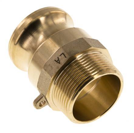 Camlock DN 40 (1 1/2'') Brass Coupling R 1 1/2'' Male Thread Type F MIL-C-27487