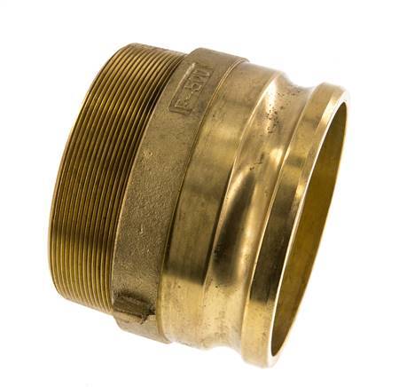 Camlock DN 120 (5'') Brass Coupling R 5'' Male Thread Type F MIL-C-27487