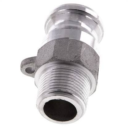 Camlock DN 20 (3/4'') Aluminium Coupling R 3/4'' Male Thread Type F MIL-C-27487