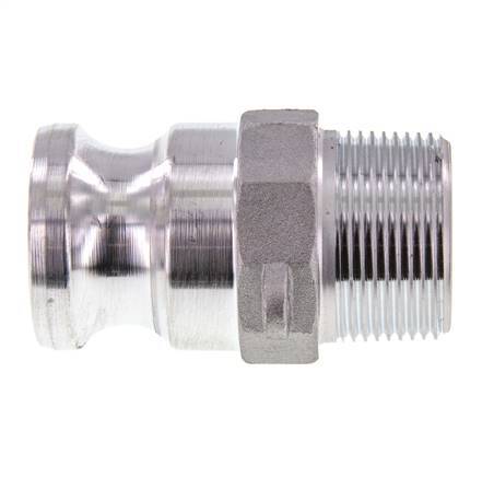 Camlock DN 32 (1 1/4'') Aluminium Coupling R 1 1/4'' Male Thread Type F MIL-C-27487