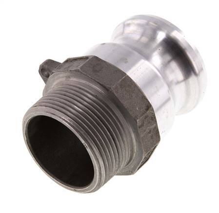 Camlock DN 40 (1 1/2'') Aluminium Coupling R 1 1/2'' Male Thread Type F MIL-C-27487