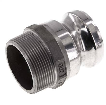 Camlock DN 50 (2'') Aluminium Coupling R 2'' Male Thread Type F MIL-C-27487