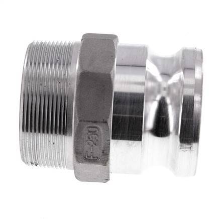 Camlock DN 60 (2 1/2'') Aluminium Coupling R 2 1/2'' Male Thread Type F MIL-C-27487