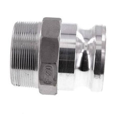 Camlock DN 60 (2 1/2'') Aluminium Coupling R 2 1/2'' Male Thread Type F MIL-C-27487