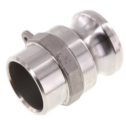 Camlock DN 40 (1 1/2'') Stainless Steel Coupling Weld End (48.3 mm) Type F (AS) MIL-C-27487