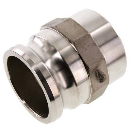 Camlock DN 75 (3'') Stainless Steel Coupling Weld End (88.9 mm) Type F (AS) MIL-C-27487