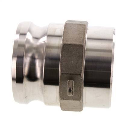 Camlock DN 75 (3'') Stainless Steel Coupling Weld End (88.9 mm) Type F (AS) MIL-C-27487