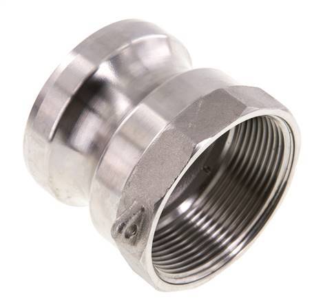 Camlock DN 50 (2'') Stainless Steel Coupling Rp 2'' Female Thread Type A MIL-C-27487