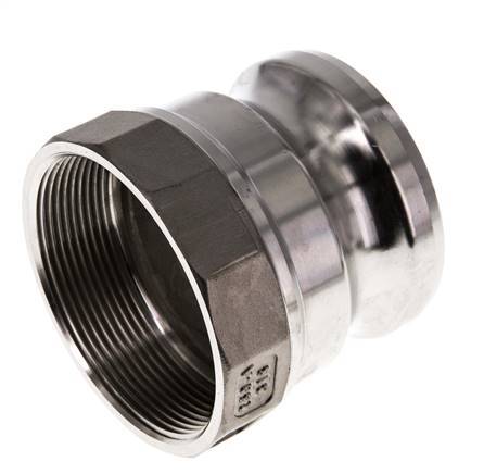 Camlock DN 60 (2 1/2'') Stainless Steel Coupling Rp 2 1/2'' Female Thread Type A MIL-C-27487