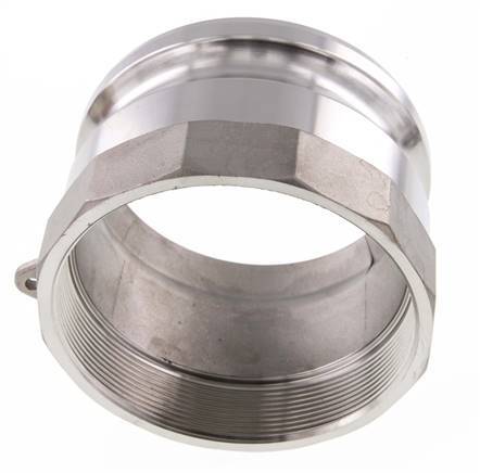 Camlock DN 90 (4'') Stainless Steel Coupling Rp 4'' Female Thread Type A MIL-C-27487