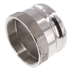 Camlock DN 90 (4'') Stainless Steel Coupling Rp 4'' Female Thread Type A MIL-C-27487