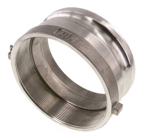 Camlock DN 120 (5'') Stainless Steel Coupling Rp 5'' Female Thread Type A MIL-C-27487