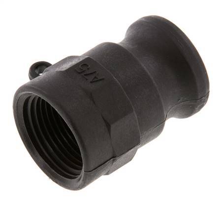 Camlock DN 20 (3/4'') Polypropylene Coupling Rp 3/4'' Female Thread Type A MIL-C-27487 [2 Pieces]