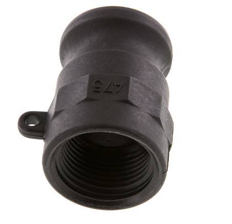 Camlock DN 20 (3/4'') Polypropylene Coupling Rp 3/4'' Female Thread Type A MIL-C-27487 [2 Pieces]