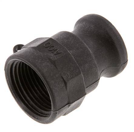 Camlock DN 25 (1'') Polypropylene Coupling Rp 1'' Female Thread Type A MIL-C-27487 [2 Pieces]