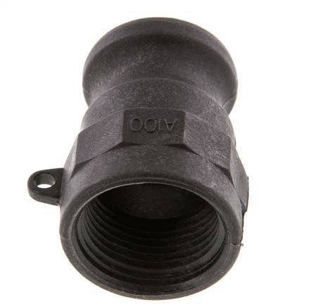 Camlock DN 25 (1'') Polypropylene Coupling Rp 1'' Female Thread Type A MIL-C-27487 [2 Pieces]
