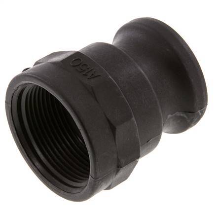 Camlock DN 40 (1 1/2'') Polypropylene Coupling Rp 1 1/2'' Female Thread Type A MIL-C-27487 [2 Pieces]