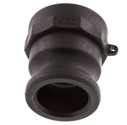 Camlock DN 40 (1 1/2'') Polypropylene Coupling Rp 1 1/2'' Female Thread Type A MIL-C-27487 [2 Pieces]
