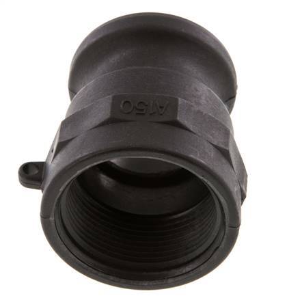 Camlock DN 40 (1 1/2'') Polypropylene Coupling Rp 1 1/2'' Female Thread Type A MIL-C-27487 [2 Pieces]