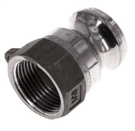 Camlock DN 25 (1'') Aluminium Coupling Rp 1'' Female Thread Type A MIL-C-27487