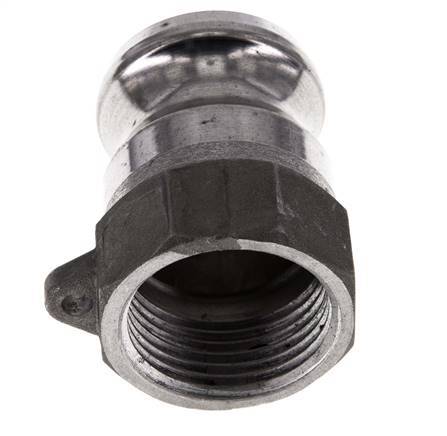 Camlock DN 25 (1'') Aluminium Coupling Rp 1'' Female Thread Type A MIL-C-27487