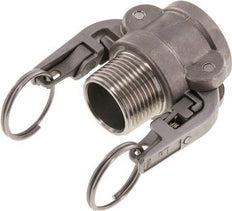 Camlock DN 25 (1'') Stainless Steel Safety Coupling R 1'' Male Thread Type B MIL-C-27487