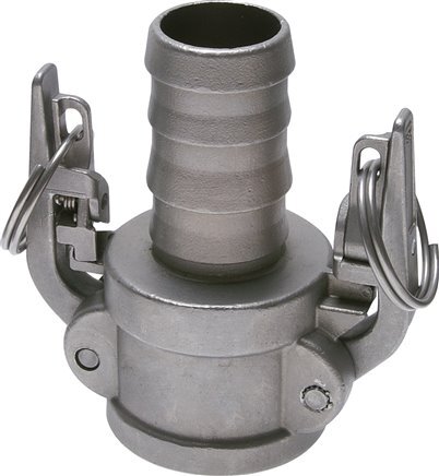 Camlock DN 90 (4'') Stainless Steel Safety Coupling Hose Pillar (100 mm) Type C MIL-C-27487