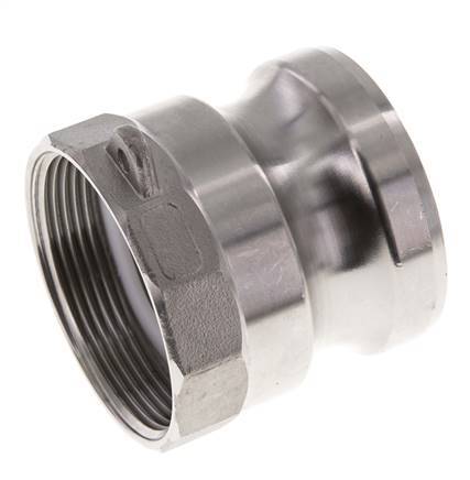 Camlock DN 50 (2'') Stainless Steel Coupling G 2'' Female Thread Type A EN 14420-7 (DIN 2828)