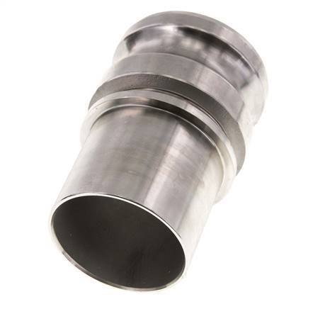 Camlock DN 60 (2 1/2'') Stainless Steel Coupling Hose Pillar (63 mm) Type E EN 14420-7 (DIN 2828)