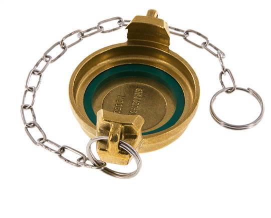 DN 50 Brass Tank Truck (TW) Cap MB Type