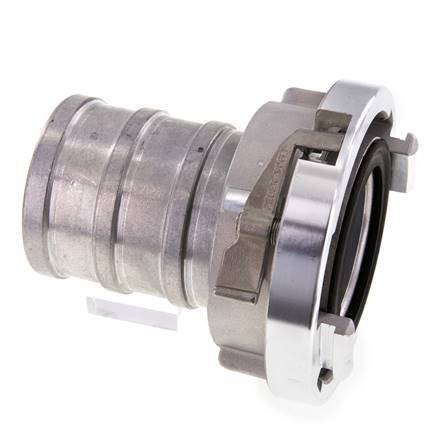75-B (89 mm) Forged Aluminum Storz Coupling 75 mm Hose Pillar Rotatable with Lock