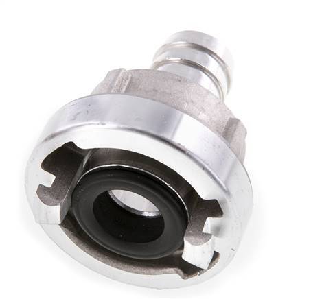 25-D (31 mm) Forged Aluminum Storz Coupling 19 mm Hose Pillar Rotatable for a PVC hose