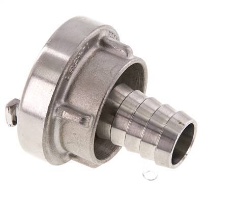 25-D (31 mm) Stainless Steel Storz Coupling 19 mm Hose Pillar Rotatable for a PVC hose